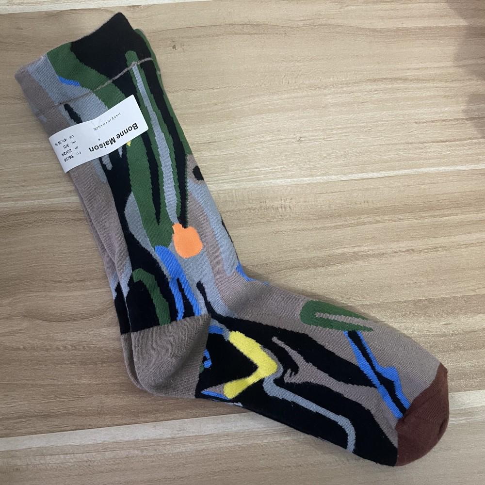 

Добрий дім: Ретро Олійний Живопис Шкарпетки до Середини Литки Розкішні Французькі Жіночі One Size 36-40