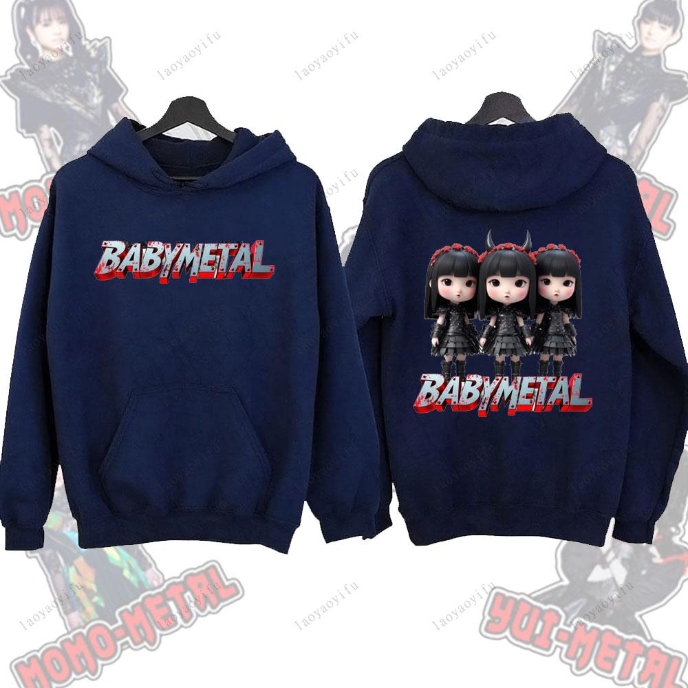 

Babymetal Metal Galaxy Япония Хэви-метал группа Толстовки Пуловеры Для пары Уличная одежда Новые Осень Зима Толстовки Мужские Повседневные Толстовки S