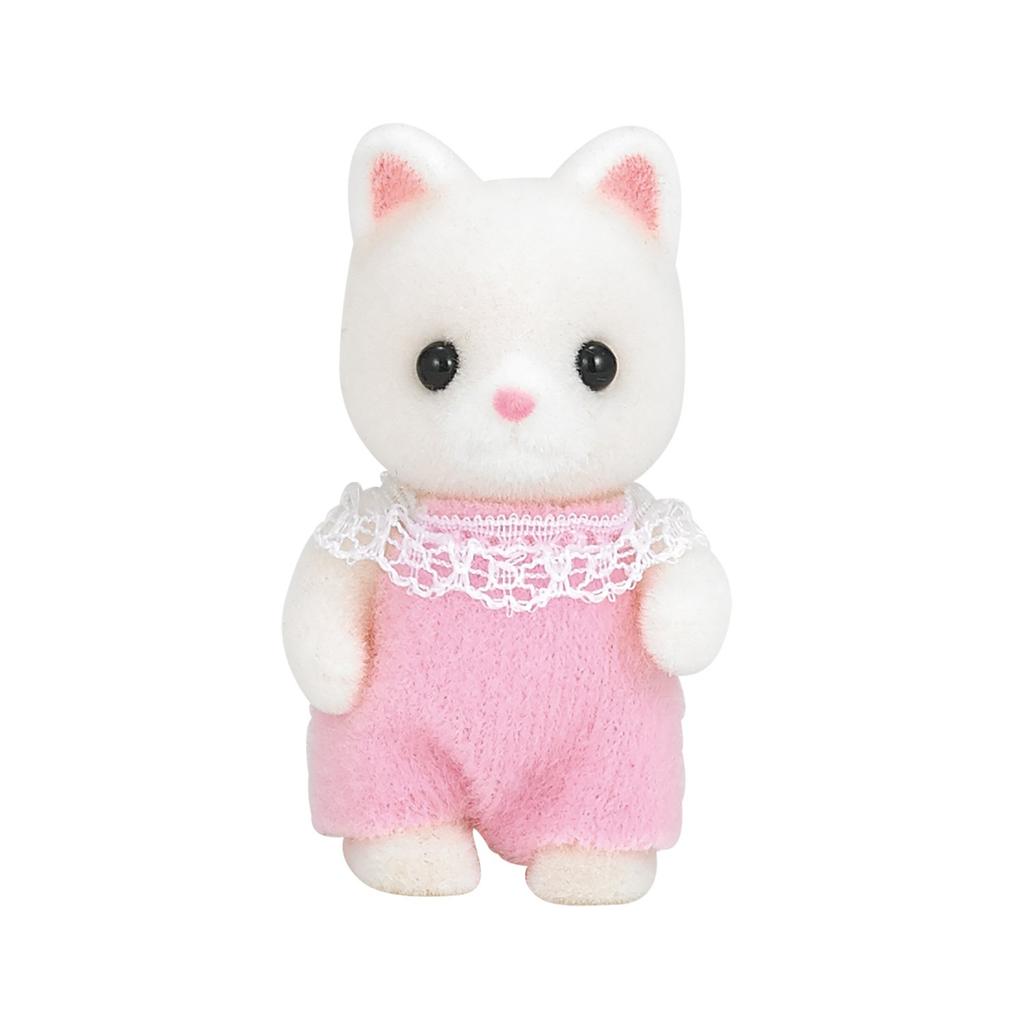 Sylvanian Families Doll Cat ST Mark Ages 3 and Toy Sylvanian Epoch "Silk Baby" Ni-89 Certified, Up, Dollhouse, Families,