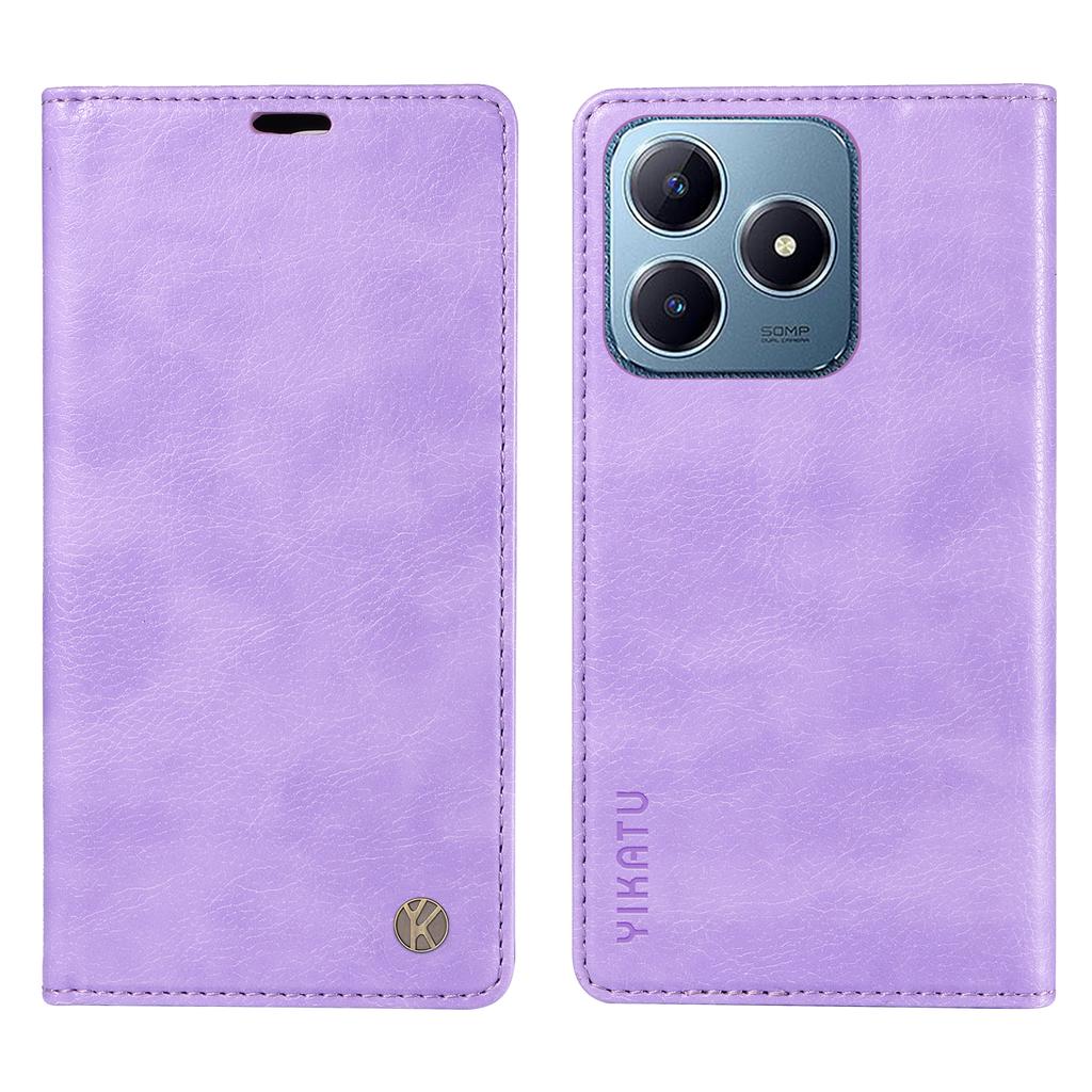 Für Realme Note 60x 4G/C63 4G/C61 4G Lederhülle Litschi-Textur Brieftasche Handyhülle