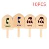 10Pcs 10 Pcs Spinning Top Toy Children Gits Wooden Crafts Wooden Spinning Dreidel  Table Decorations