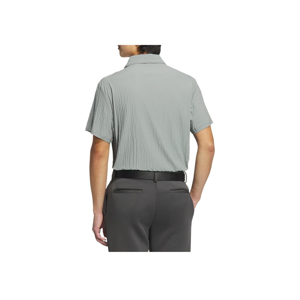 Adidas Comfortable Stylish Beautiful Simple Short Sleeve Polo Shirt Men tops Silver Green JF6297