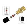 Copper Valve Cap 1/8 1/4 NPT M8*1 Brass Fitting Cap Used Valve Cores of Car Motorcycle and Bicycle Tires Durable Air Valve