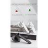 Indoor Door Indication Lock Household Keyed Three-lever Handle Lock White Bathroom Occupied or Unoccupied Door Handle