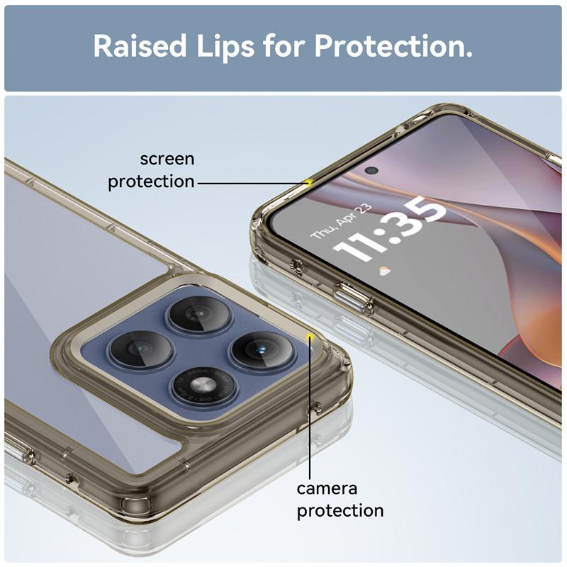 Pro pouzdro Motorola Edge 60 Pro Kryt Moto Edge 60 Pro TPU Okraj Akrylová Zadní Stěna Nárazník Ochranné Pouzdro na Telefon Moto Edge 60 Pro