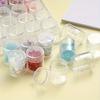 Small Clear Empty Storage Box Plastic Square Jewelry Beads Organizer Boxes for Seed Beads Art Container Case DIY Craft Supplies
