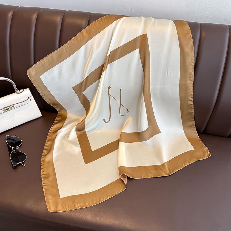 

2204 Новый модный маленький квадратный шарф для тепла весной и осенью, солнцезащитный крем, шаль, шарф двойного назначения, профессиональный шарф, платок на голову 70*70cm