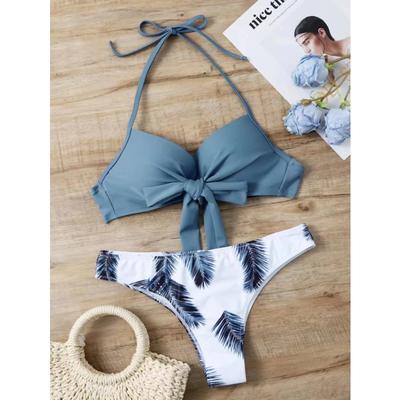 Bikini perizoma brasiliano 2025 da donna Costume da bagno push-up Stampato Sexy Costumi da bagno Costumi da bagno da spiaggia per donna