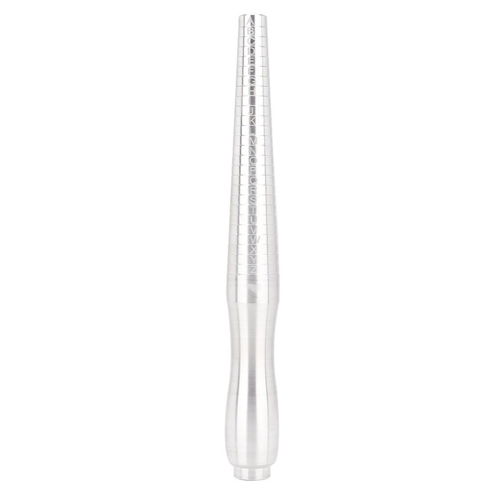 

Professional Metal Material Ring Sizer Silver Color US Sizes Ring Mandrel Sizing Stick Wedding Rings