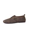 2024 Summer Women's Soft Leather Slip-On Flats - Round Toe, Low-Cut, Plus Size Available