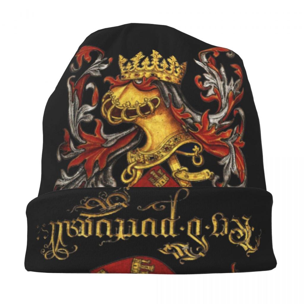 Wappen des Königs von Portugal-Flaggenkappe, coole Unisex-Frauen-Outdoor-Skullies-Beanie-Mütze, warme Sommermütze mit doppeltem Verwendungszweck