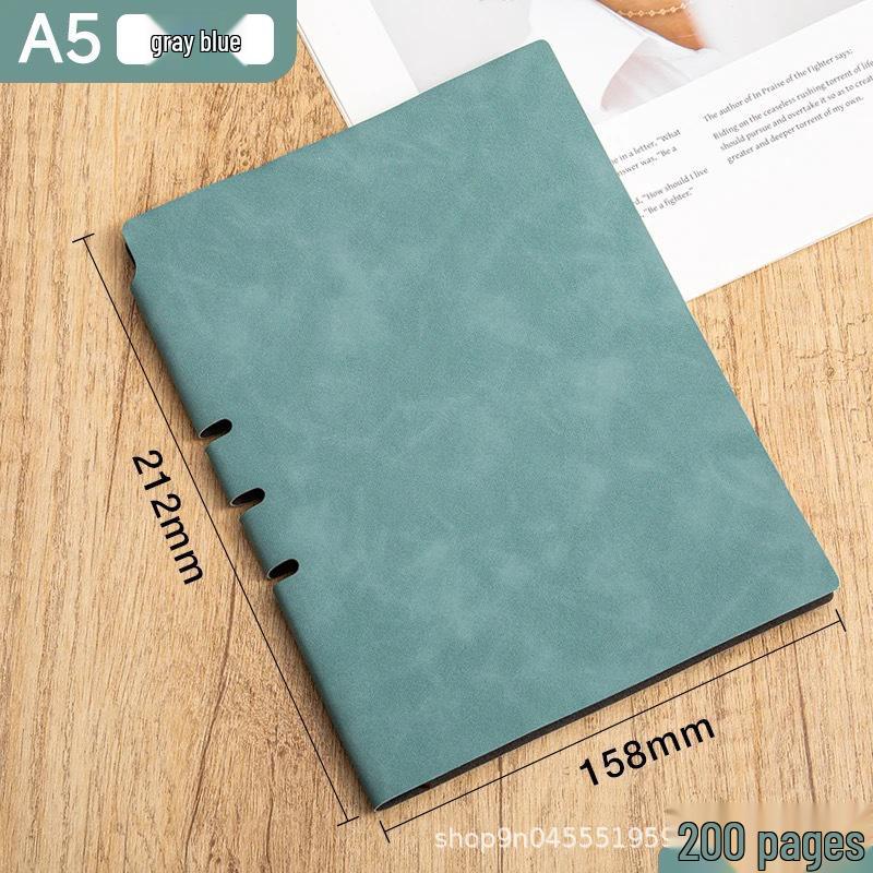 A5 Pen Slot Thickened Notebook - Simple Business Notepad with Customizable Logo A5