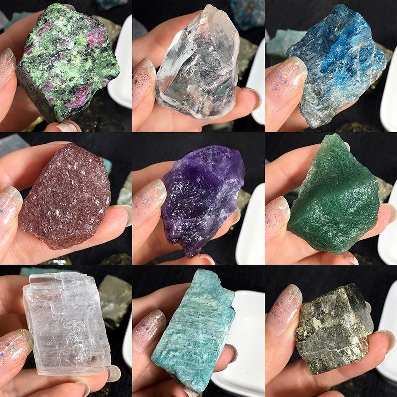 Multi-Color Raw Crystal Stone Aromatherapy Diffuser