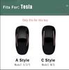 AAAIU1 Zinc Alloy Car Fob Smart Remote Key Case Cover Holder For Tesla Model 3 Model S Model Y Model X Protector Keychain Accessories