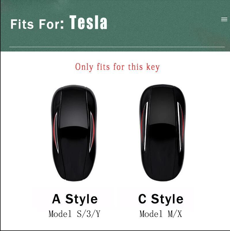 AAAIU1 Zinc Alloy Car Fob Smart Remote Key Case Cover Holder For Tesla Model 3 Model S Model Y Model X Protector Keychain Accessories