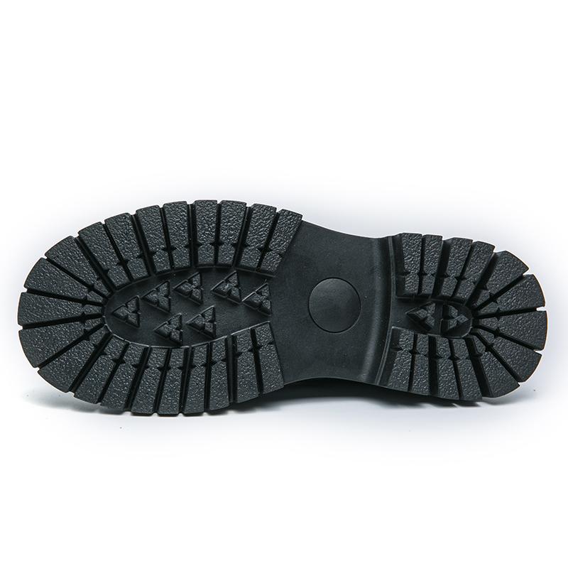 New Arrival 2025 Men Retro Chunky Sole Leather Shoes Soft Cushion Insole Round Toe Non-Slip Oxfords for Business Casual & Travel