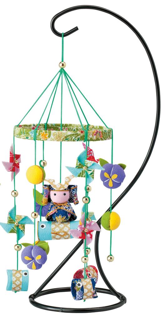 Panami Chirimen Craft Kit, Hanging Children's Day Decoration, Green, LH-409