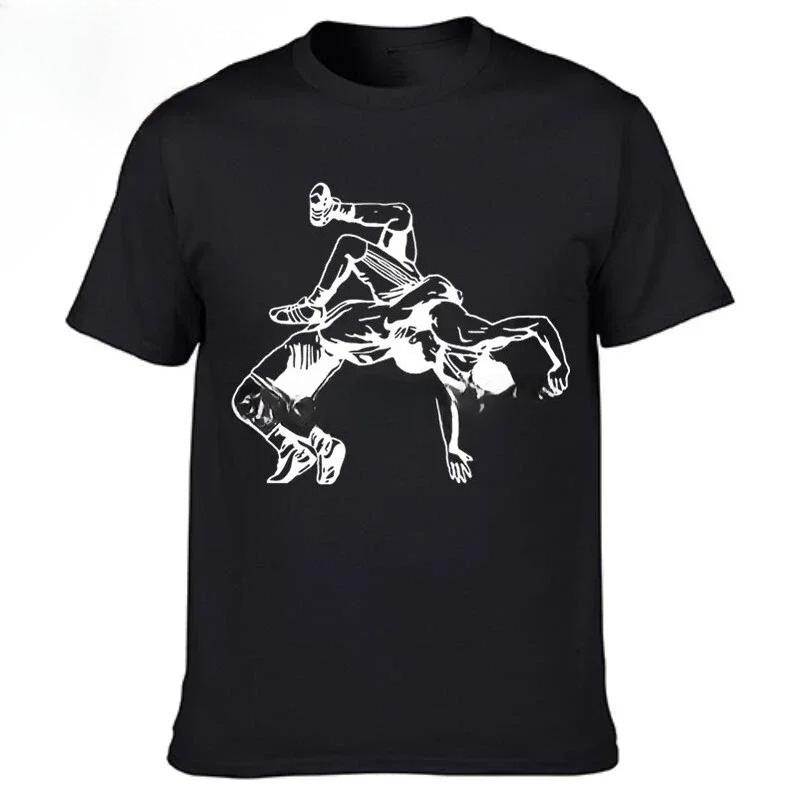 Funny Printed Men T Shirt New Wrestling Muay Thai 100% Cotton T-shirt Casual O-neck Short Sleeve Tshirt Fashion Tees Tops