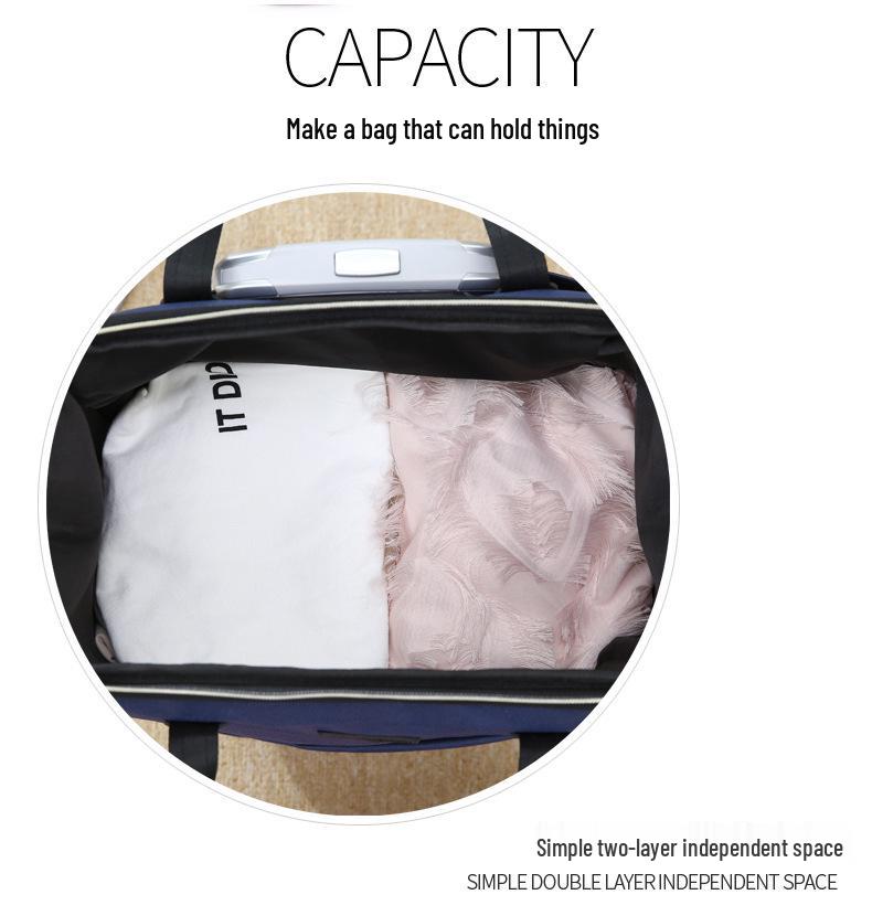 Leichte Damen-Reisetasche mit Zugstange im koreanischen Stil - Handtasche mit großem Fassungsvermögen für kurze Reisen