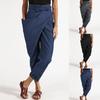 Damenhosen Unregelmäßige Taschen Streetwear Einfarbig Hohe Taille Cropped Hosen für Dates