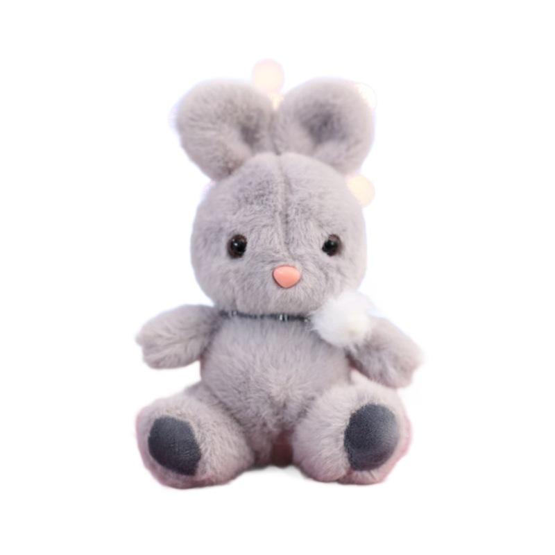 Niedlicher kleiner Kaninchenanhänger, Plüschtier, Puppe, Bär, Schultasche, hängende Dekoration, Schlüsselanhänger, Puppe