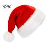 Holiday Celebration Headwear Christmas Santa Hat, Flannel Plush Hat for Adults, Soft Thickened Comfortable Skin Friendly Caps Red White Velvet
