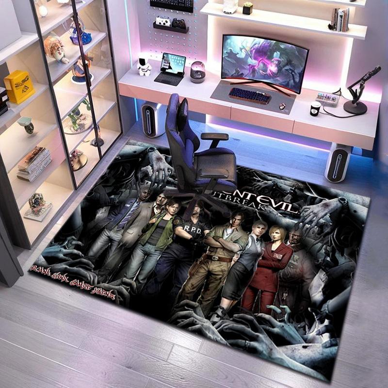 Sci-Fi game Resident Evil, Umbrella Corporation, soft carpet, home living room, office chair pad, door mat, door mat carpet U6