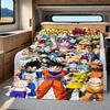 1 Stück Dragon Ball Super Aufdruck Flanelldecke, Hohe Qualität für alle Jahreszeiten, Heimdekoration, Wärme und Komfort, Perfekt für Weihnachtsgeschenke
