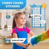 Upgraded Slider 3 in 1 Bedtime/Morning/Weekly Routine Chart for Kids, Magnetic Chore Chart for Kids with 99 Stickers, Cute Visual Schedule for Kid