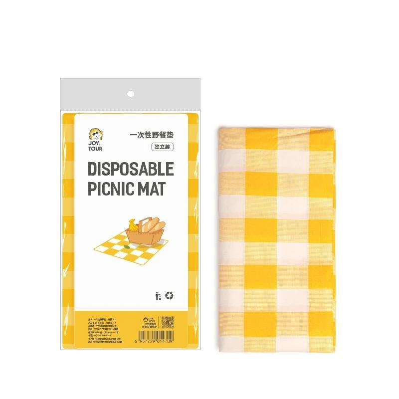 

Camping Mat Outdoor Foldable Picnic Mat Waterproof Moisture-proof Classic Plaid Hike Mat with Nails Disposable Camping Table Mat