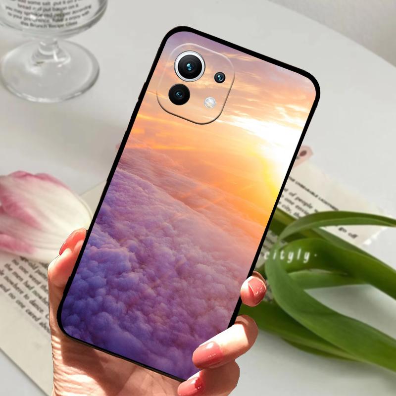 For Xiaomi Mi 11 Case Mi11 Pro Sea Beach Shockproof Silicone Soft TPU Phone Cover For Mi 11 Lite 4G 5G Cute Animal Bumper Fundas