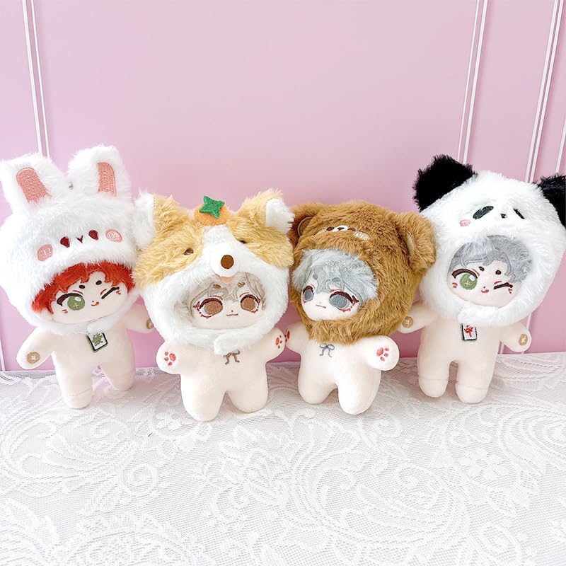 Plush Kigurumi Cap Vol.2 [Bear] for 10cm Plush Toys, Costume, Dress-Up, Outfit, Plushie, Animal, Portable, Otaku, Otaku Mascot, Otaku Idol, Otaku