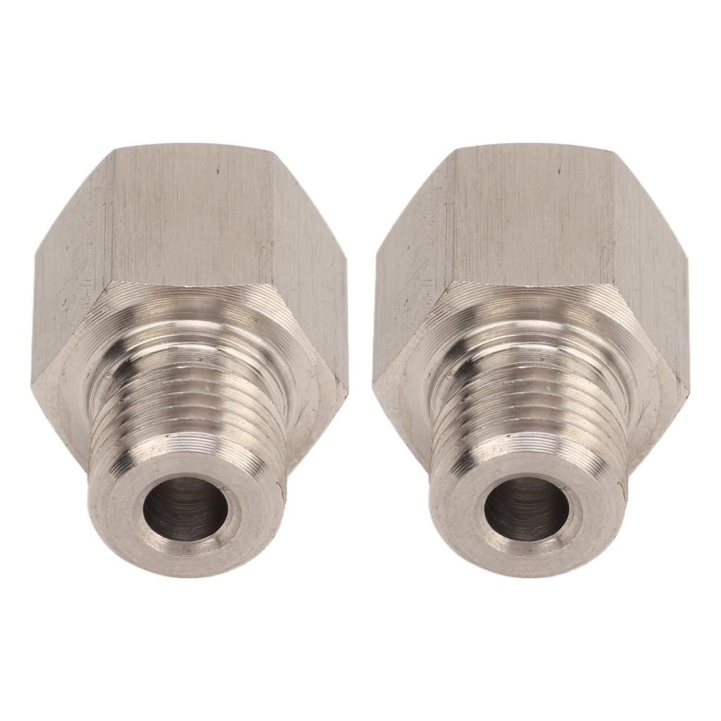 1 8in NPT Female to M10 X 1.0 Male Pressure Gauge Sender Adapter Stainless Steel Leakproof Universal for Cars