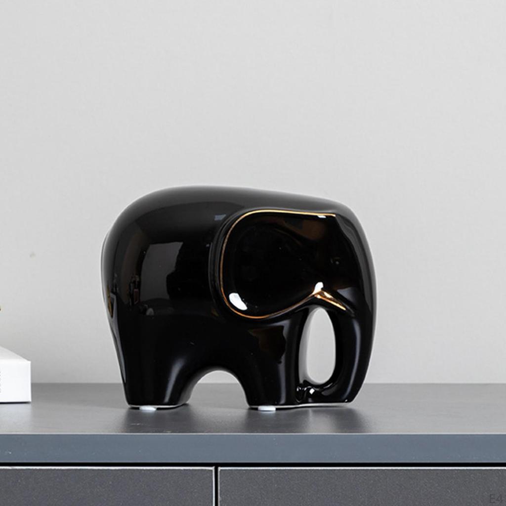 Artisanal Ceramic Elephant Sculpture for Stylish Home Decor