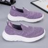 BKQU  Men Slip On Sneaker Casual Loafers Shoes Walking Trainers Women Socks Breathable Lightweight Flats Fitness Driving