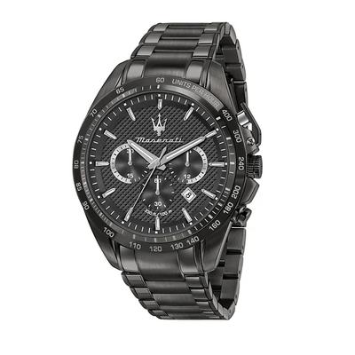 Traguardo Limited Edition Chronograph PVD-Coated Stainless Steel Black Quartz R8873612045 100M Men's Watch