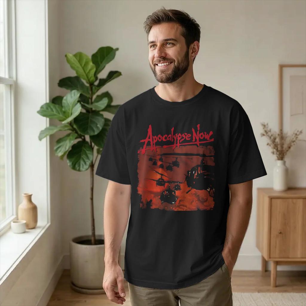 Tempo Libero Apocalypse Now Grunge Pellicola Poster Magliette Unisex Girocollo Cotone Maglietta Napalm Manica Corta Maglietta Grafica