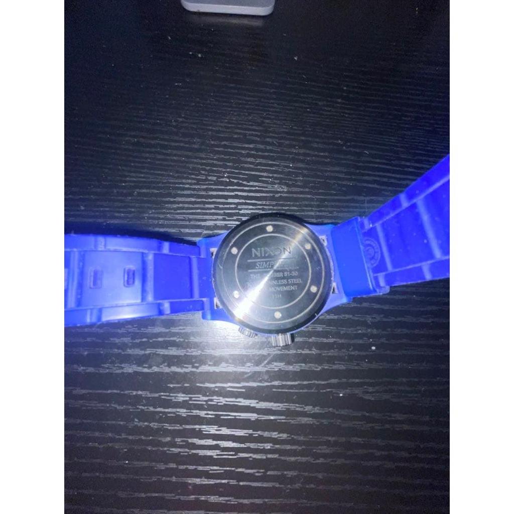 Used NIXON SIMPLIFY Watch Blue Rubber