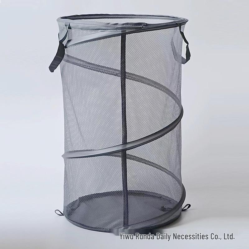 Tax-Inclusive Large Foldable Oxford Cloth Laundry Basket with Breathable Mesh and Handle