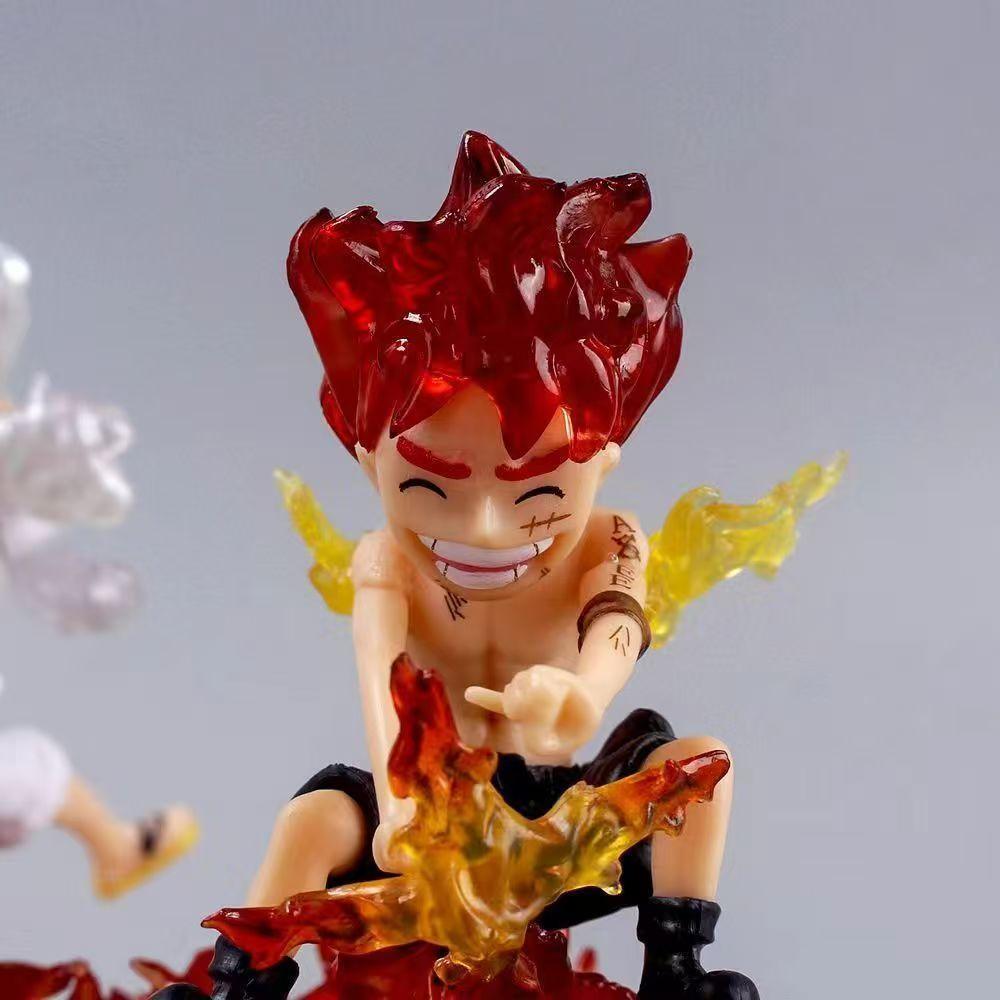 One Piece Anime Figure Sun God Nika Luffy Q Edition Action Figurine PVC Statue Model Collection Decoration Toys Kids Gift