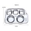 ZISIZ 304 Stainless Steel Kids Divided Bus Plate Set