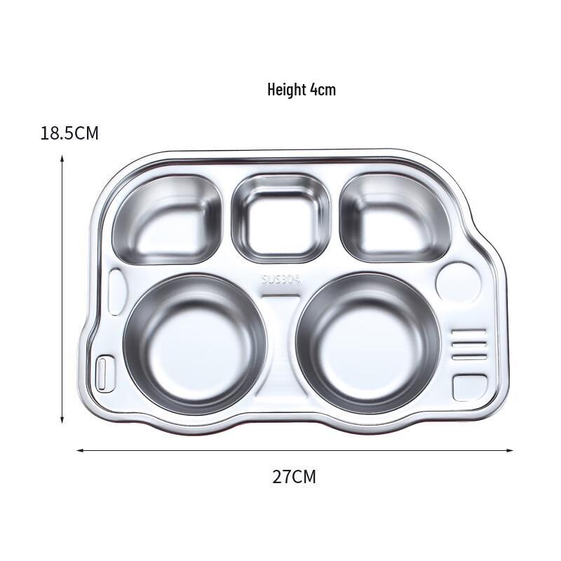 ZISIZ 304 Stainless Steel Kids Divided Bus Plate Set
