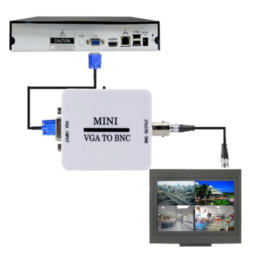 VGA Input Mini HD VGA To BNC Video Converter VGA To BNC HD VGA To BNC Adapter  Home Theater