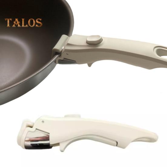 Universal Removable Pot Handle Sturdy Ergonomic Replacement Handle for Cookware Strong Compatibility with Frying Pans Travel Convenient Casserole