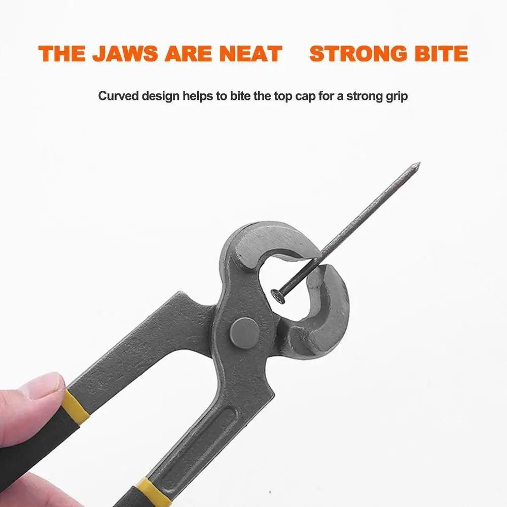 Non-slip Grips Horse Hoof Nipper 6/8/10 Inch Nutcracker Flat-nose Pliers Carpenter's Pliers