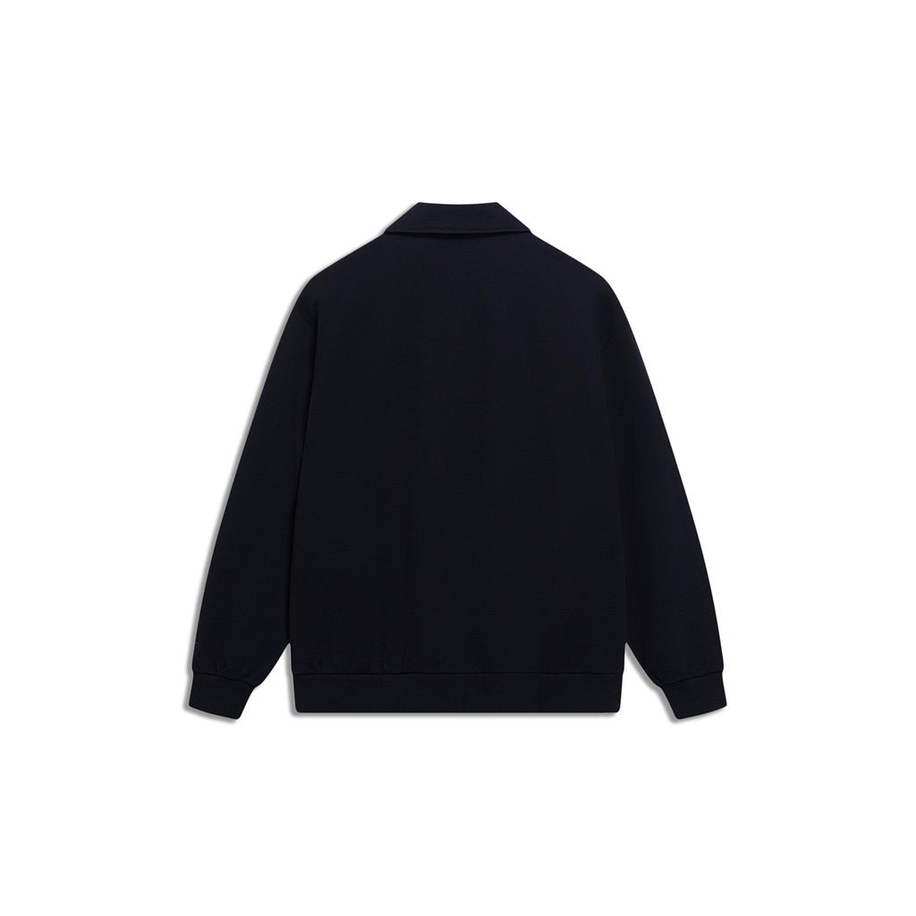 Li-Ning Counterflow Triple Logo Half Zip Sweatshirt 'Black' Men's AWDT589-2