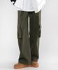 UNTAPPED STUDIO Single-Pleat 7-Count Cotton Wide Cargo Pants 4 Colors