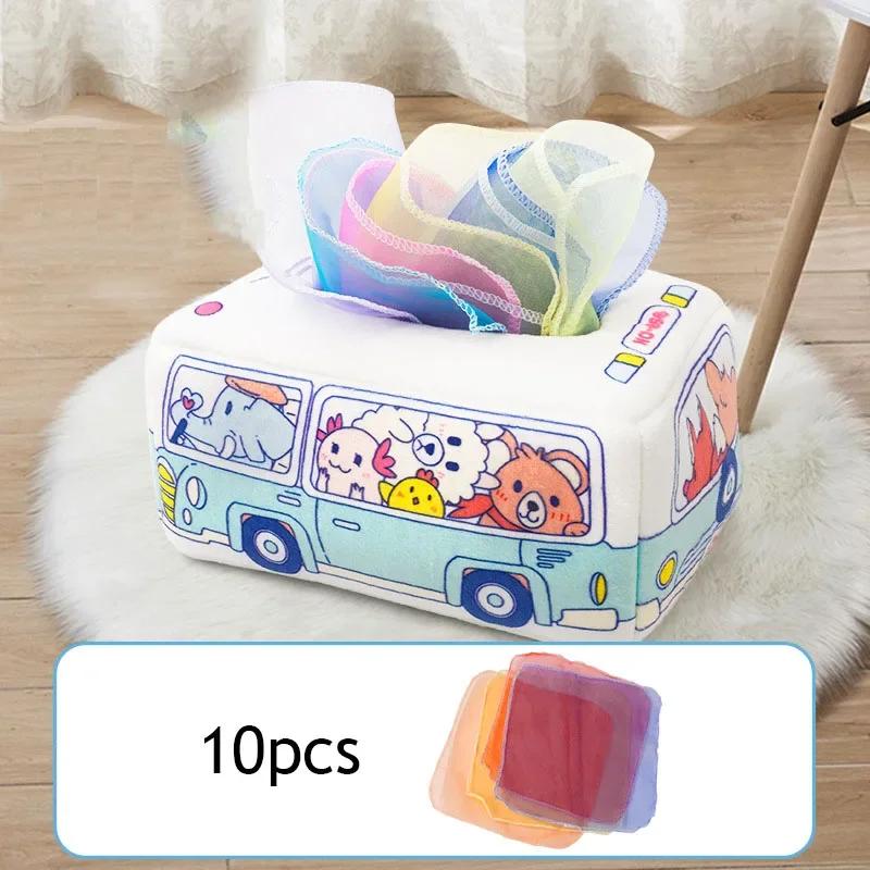 Baby Montessori Toy Magic Tissue Box Cotton Educational Learning Activity Sensory Toy For Kids Finger Exercising Busy Board Game