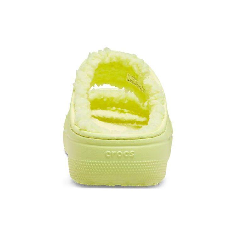 Crocs Classic Fuzzy Slippers Unisex Slippers Yellow 207446-75U