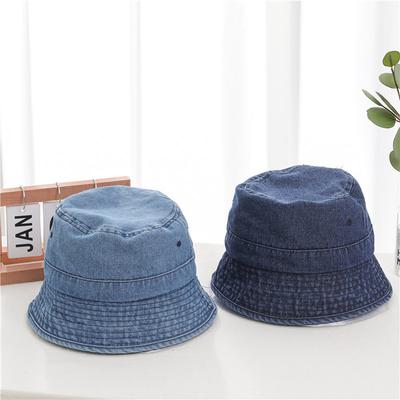 Japanese-style Denim Fisherman Hat for Women, Harajuku Retro Hong Kong Style Bucket Hat, Spring-summer Bucket Hat, Korean Version Trendy Plain Hat